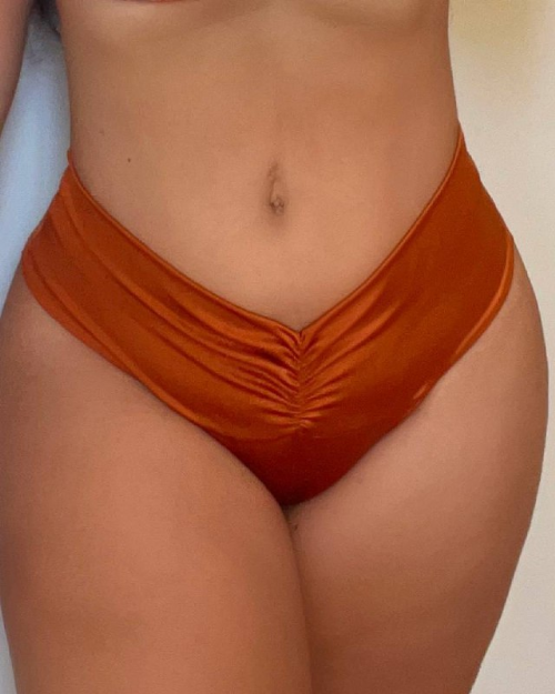 Calcinha Efeito Lipo Terracota Shine