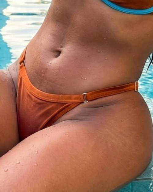 Calcinha Marquinha Fita Regulvel Terracota Shine