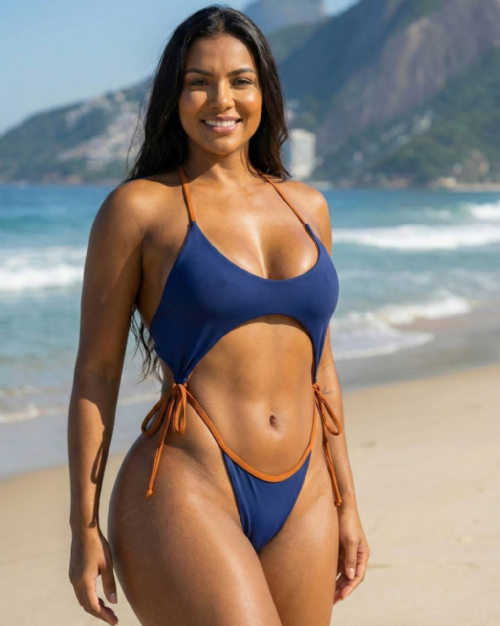 Mai� Prada Multiformas Azul Marinho Shine/Terracota