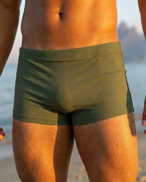 Sunga Box Adulto Verde Floresta