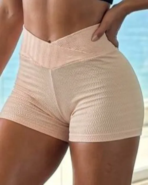 Short Fitness Modelador Texturizado Vanilla