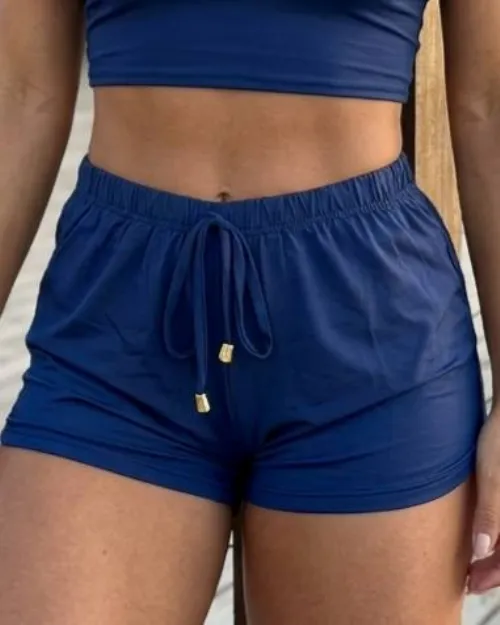Short B�sico Azul Marinho