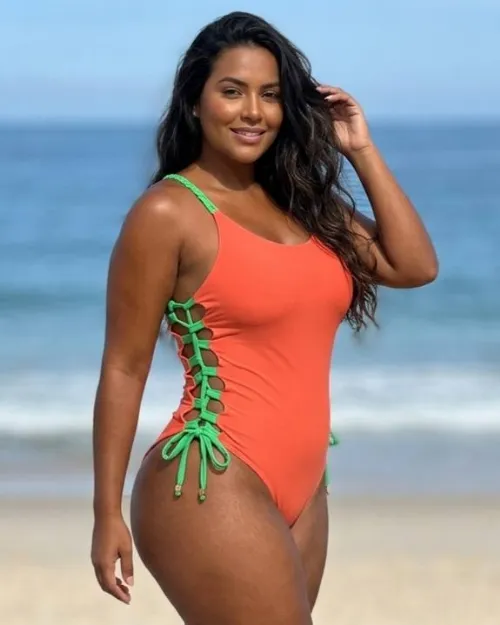 Mai� Hailey Coral/Verde Bandeira