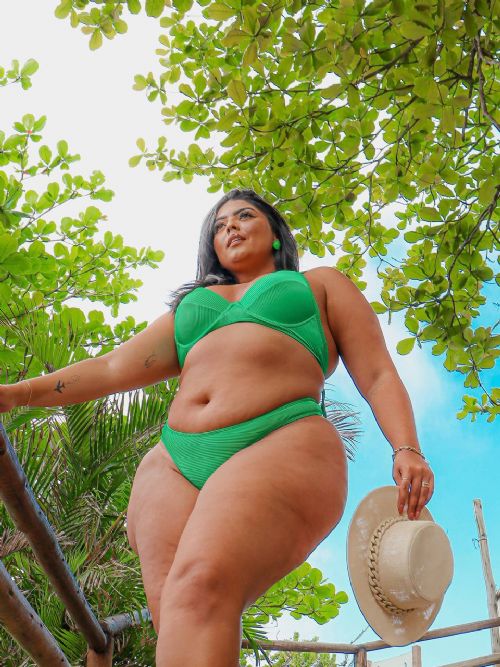 Conjunto Meia Taa e Fio Empina Canelado Verde Bandeira