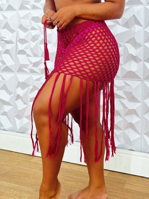 Saia de Croch Pink Handmade