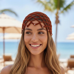 Touca Sereia Croch� - V�rias cores!