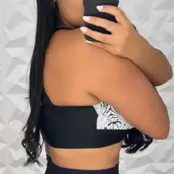 Top Fitness Tran�ado Jacquard Preto e Branco