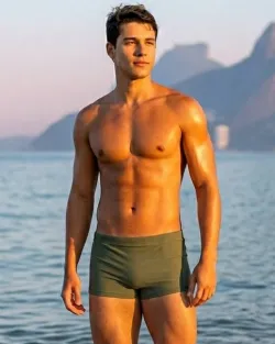 Sunga Box Adulto Verde Floresta