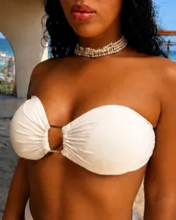 Top Miss Square Off White com bojo