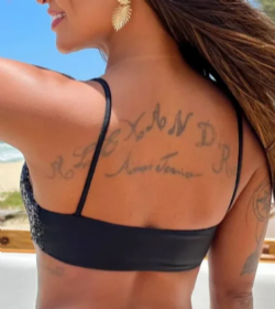 Top B�rbara Gold Paet� Preto/Dourado