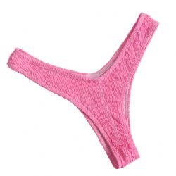 Calcinha fio empina bumbum biqu�ni DRAPEADA ROSA BEB�