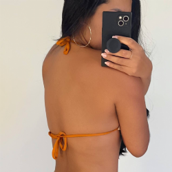 Cortininha Ol�mpia Premium Champagne/Terracota