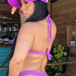 Top Meia Ta�a Canelado Roxo