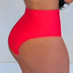 Calcinha Retr� Alta Vermelha