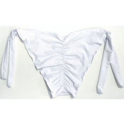 Calcinha Bananinha de amarrar empina bumbum BRANCO